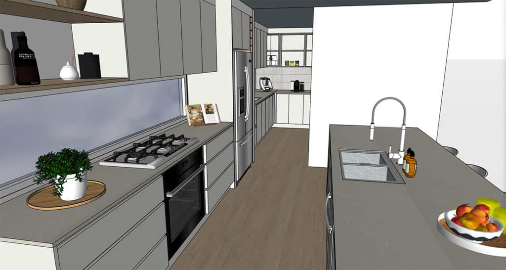 3d renders kitchen canberra house