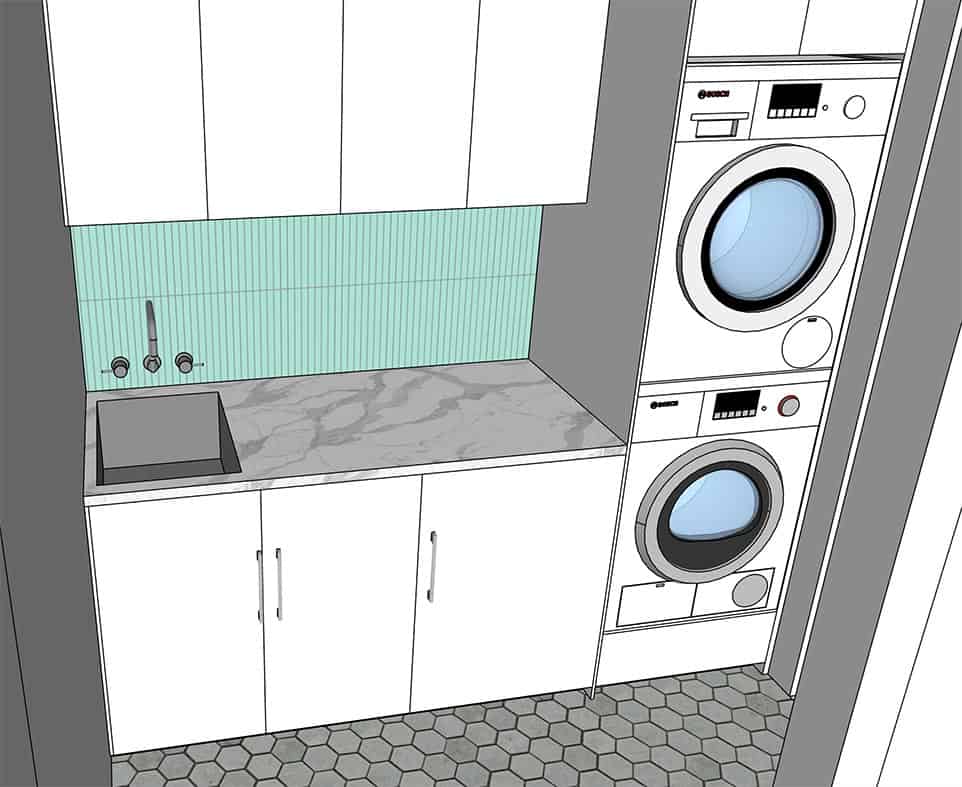 the ideal laundry layout